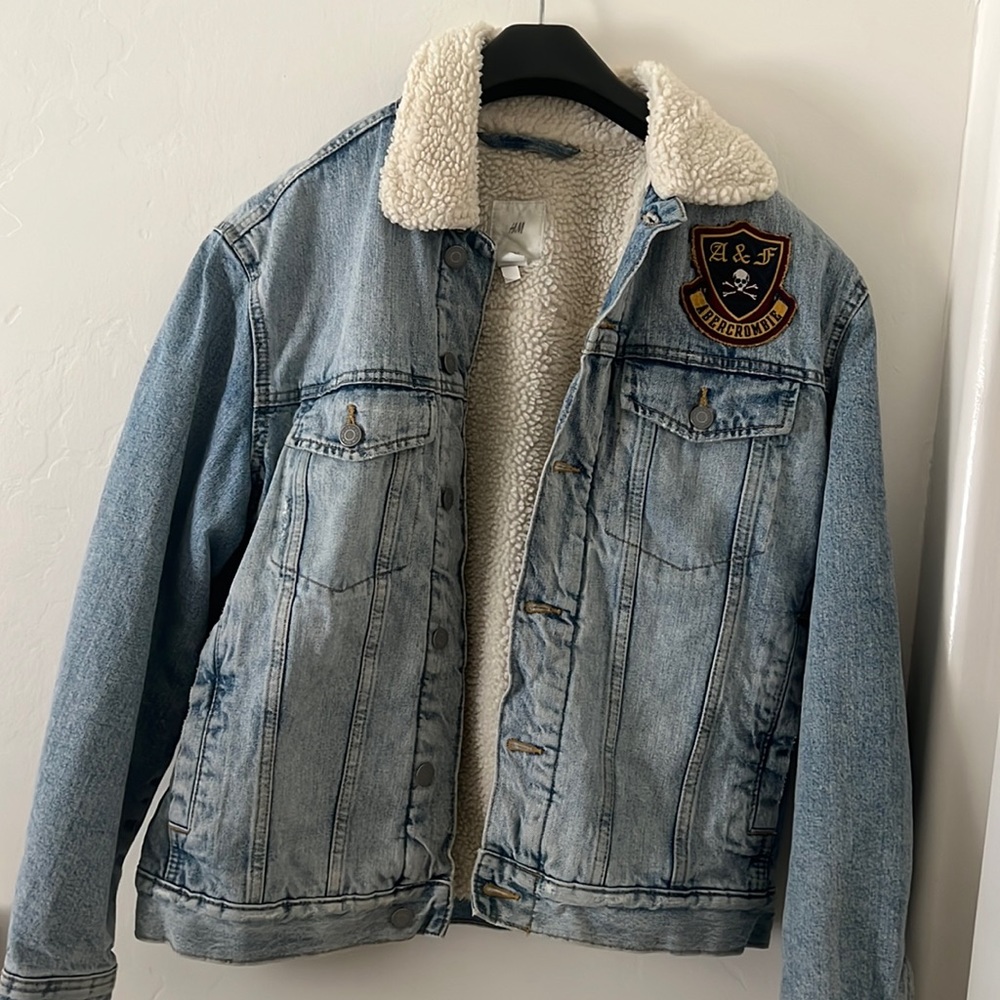 H&M custom AF denim jacket
